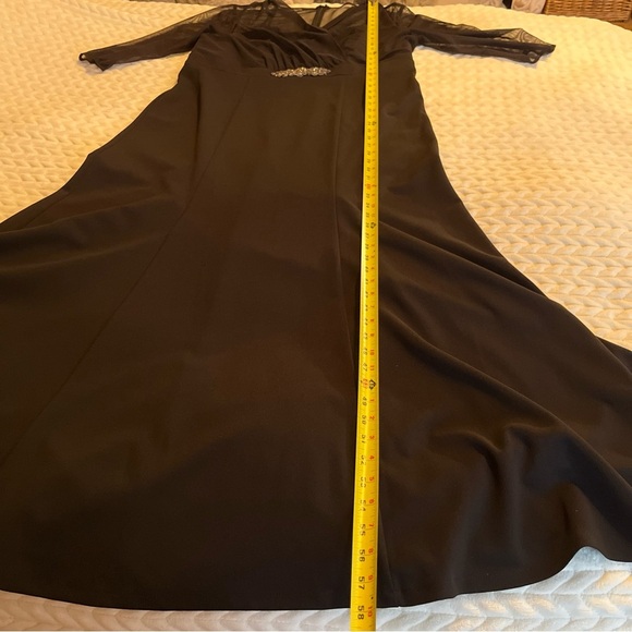 Alex Evenings Plus  Black Formal Evening Dress size 16W - Picture 10 of 12